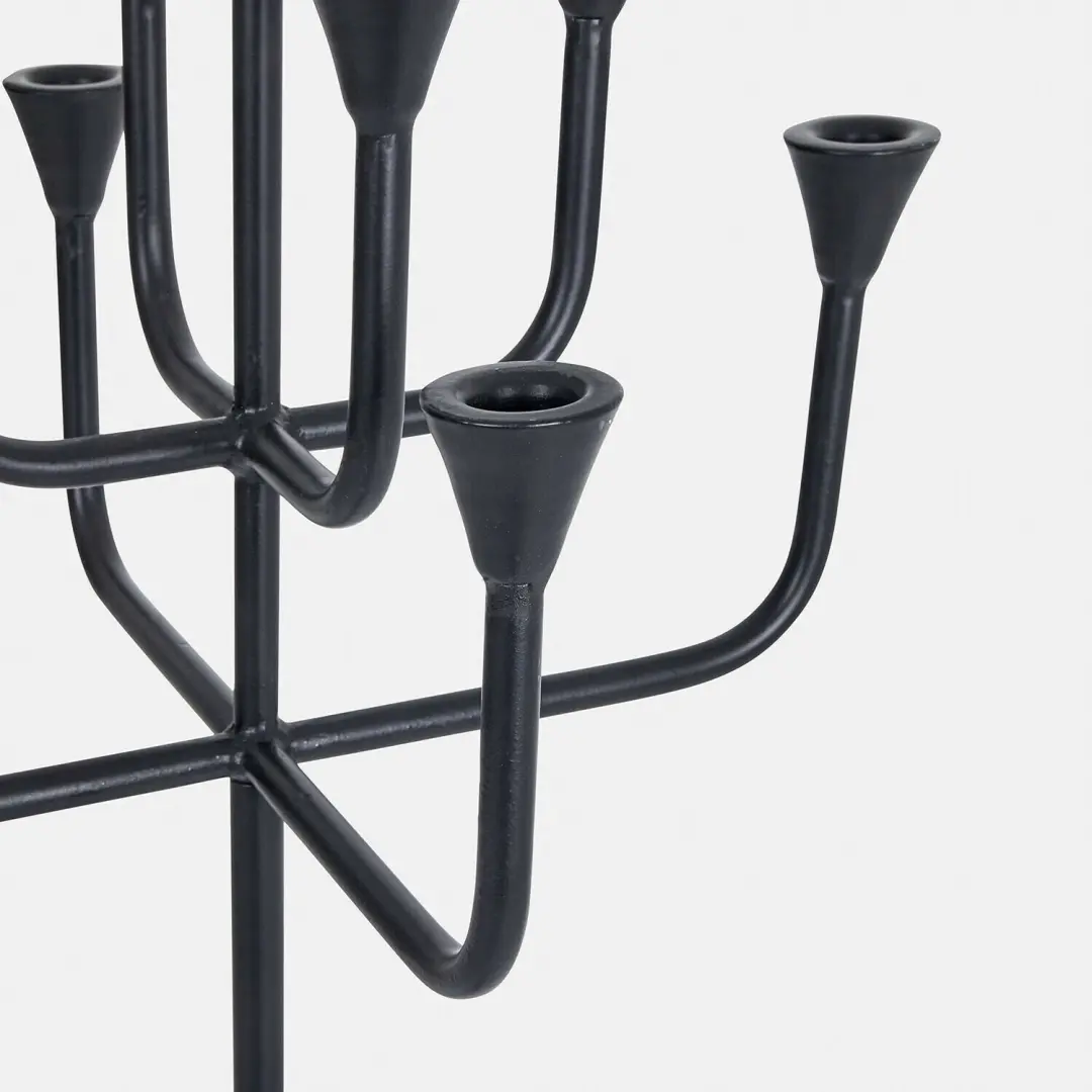 Loberon Aldersgate Kandelaar - Ø40cm - Antiekzwart - afbeelding 2 van 6