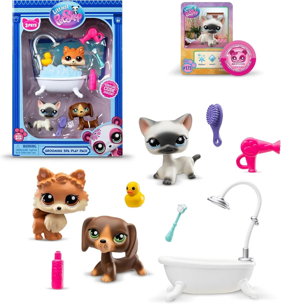 Hasbro Littlest Pet Shop Grooming Spa Play Pack