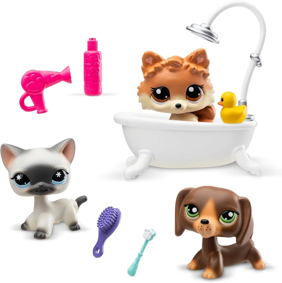 Hasbro Littlest Pet Shop Grooming Spa Play Pack - 7 Speelfiguren
