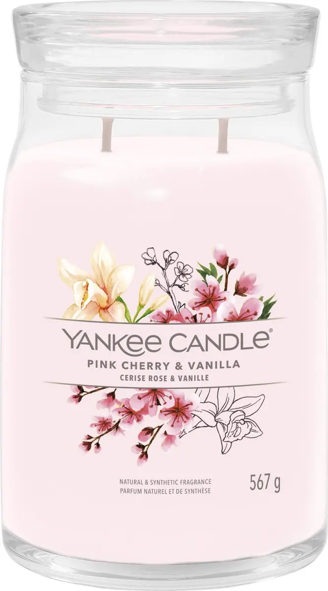 Yankee Candle Pink Cherry & Vanilla Geurkaars 567g