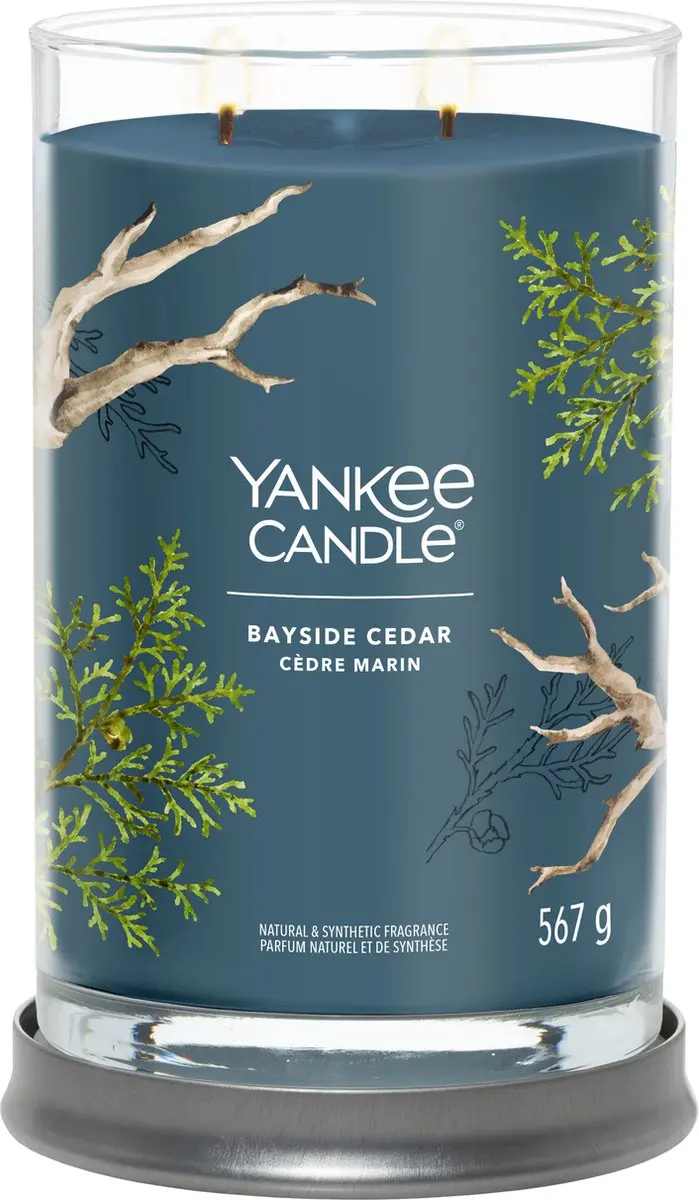 Yankee Candle Bayside Cedar Geurkaars - Large Tumbler 100u - afbeelding 4 van 6