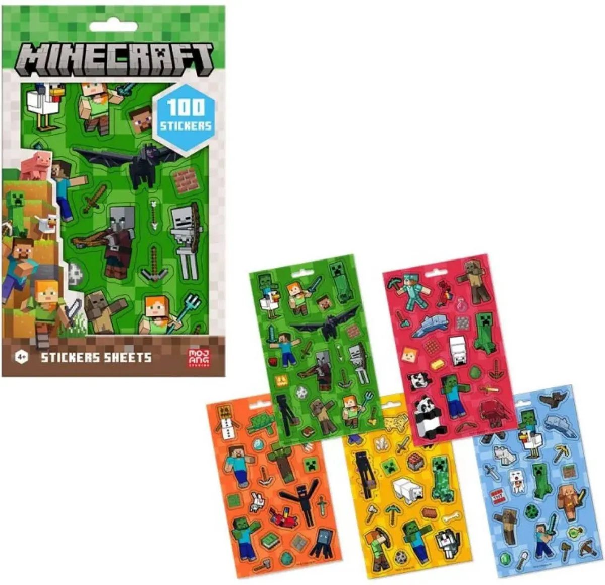Minecraft Stickerset - 100 Stuks (5x20) - Diverse