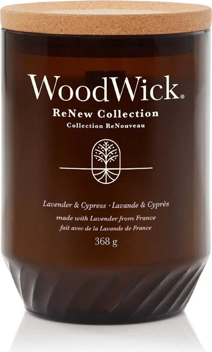 WoodWick ReNew Geurkaars Lavender & Cypress - 75 uur - afbeelding 5 van 5