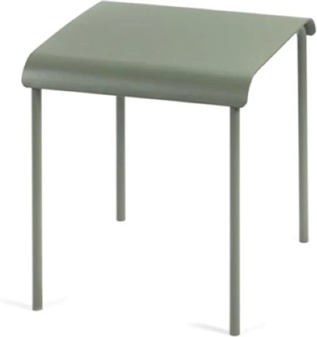 Serax Vincent Van Duysen August stool 45x45cm H45cm eucalyptus green