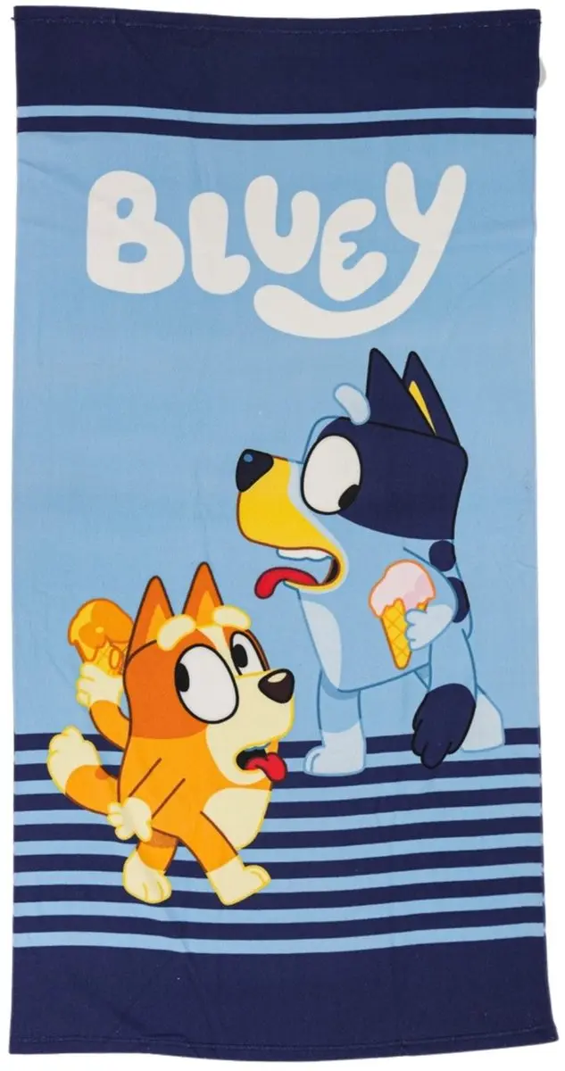 Bluey Strandlaken 70x140cm - Blauw - afbeelding 4 van 5