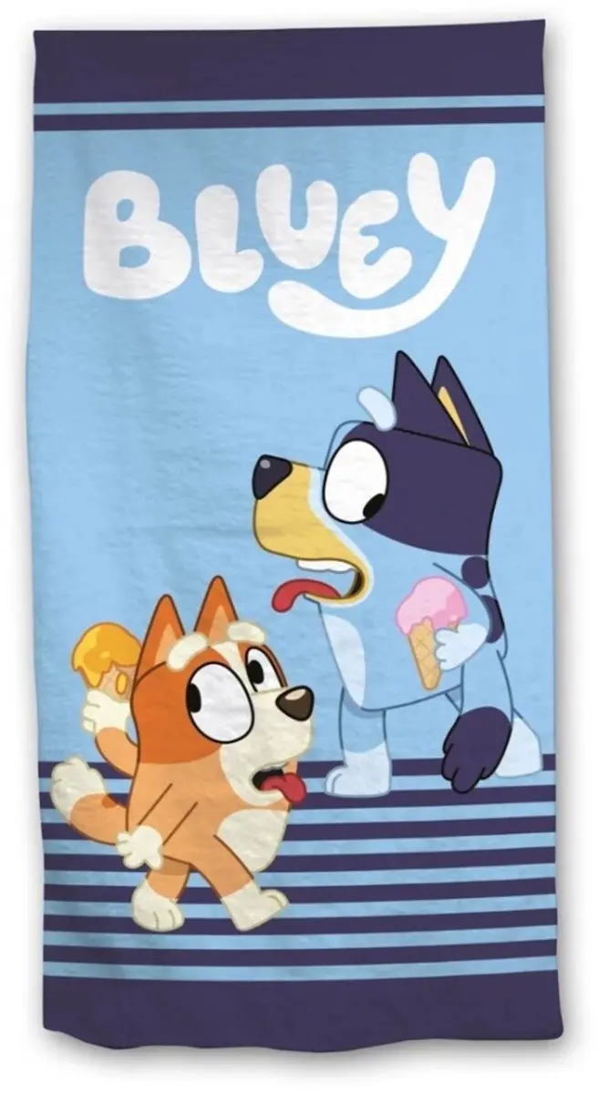 Bluey Strandlaken 70x140cm - Blauw - afbeelding 5 van 5