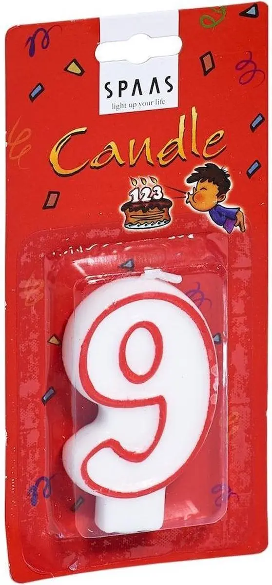 Verjaardagskaars 9
