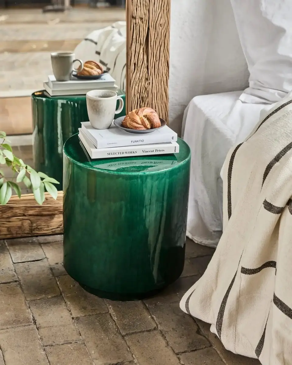 House Doctor Thea Bijzettafel - Groen - 41cm - afbeelding 4 van 4