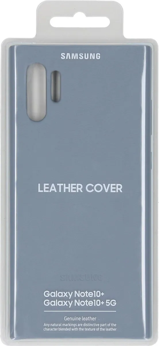 Samsung Leather Cover Galaxy Note 10+ - Grijs