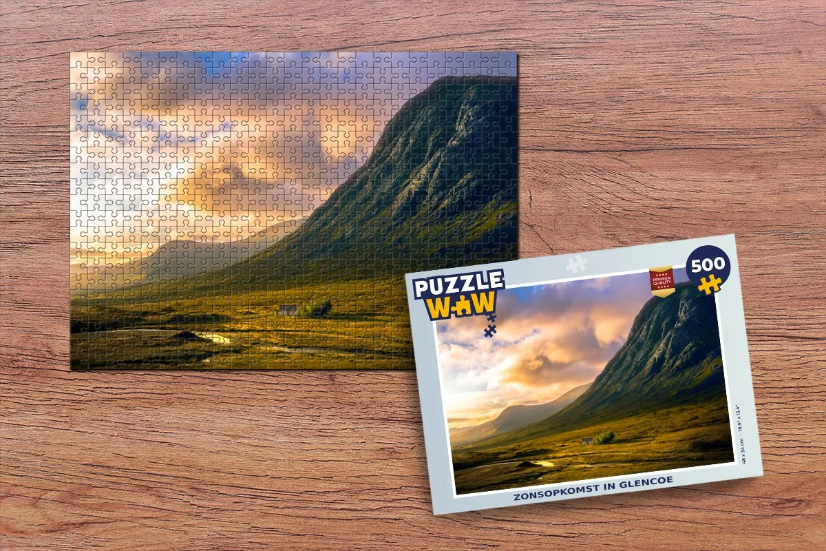 PuzzleWow Zonsopkomst in Glencoe Legpuzzel 500 Stuks - Multicolor