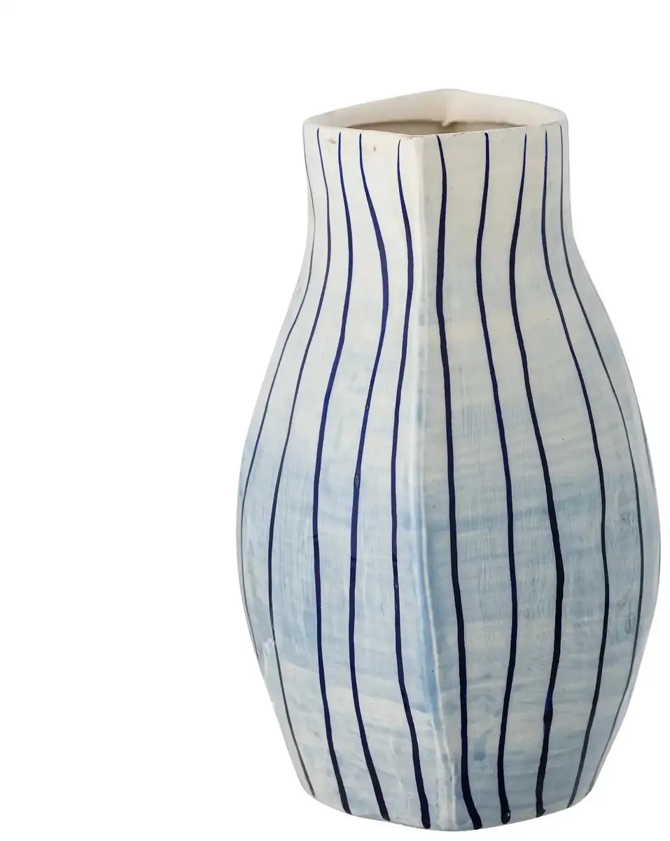 Bloomingville Esra Vaas Aardewerk - Blauw - afbeelding 3 van 5