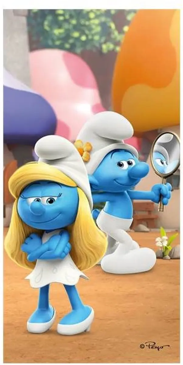 Smurfen Strandlaken