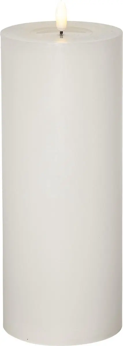 Star Trading kaars Flamme Flow Big, zuilkaars, LED, wit, timer, batterij, warm w