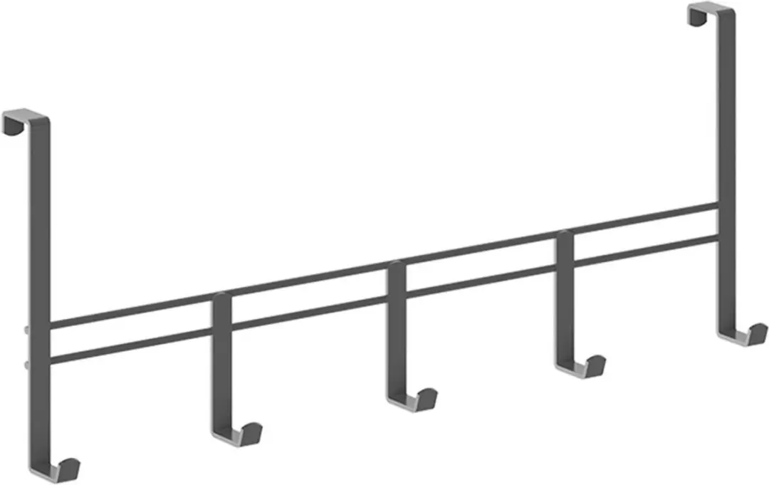 Metaltex Lava Handdoekhouder 5 Haken - Zwart - afbeelding 6 van 6