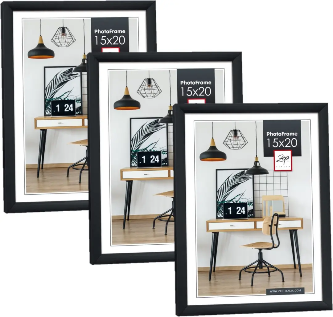 Zep Fotolijst New Easy KB3 - 5 Foto's - 15x20cm Zwart - afbeelding 3 van 6