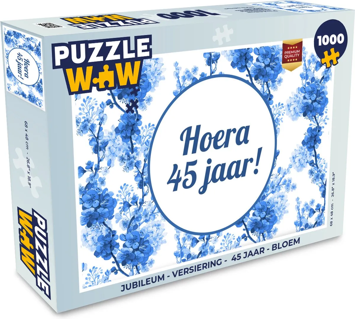 PuzzleWow Jubileum Legpuzzel 1000 Stuks