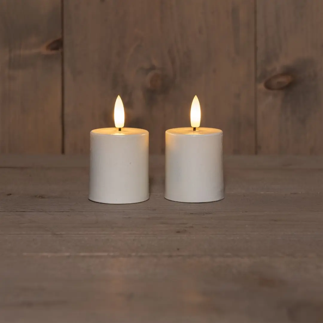 Anna's Collection B.O.T. 2Pcs 3D Wick White Candle