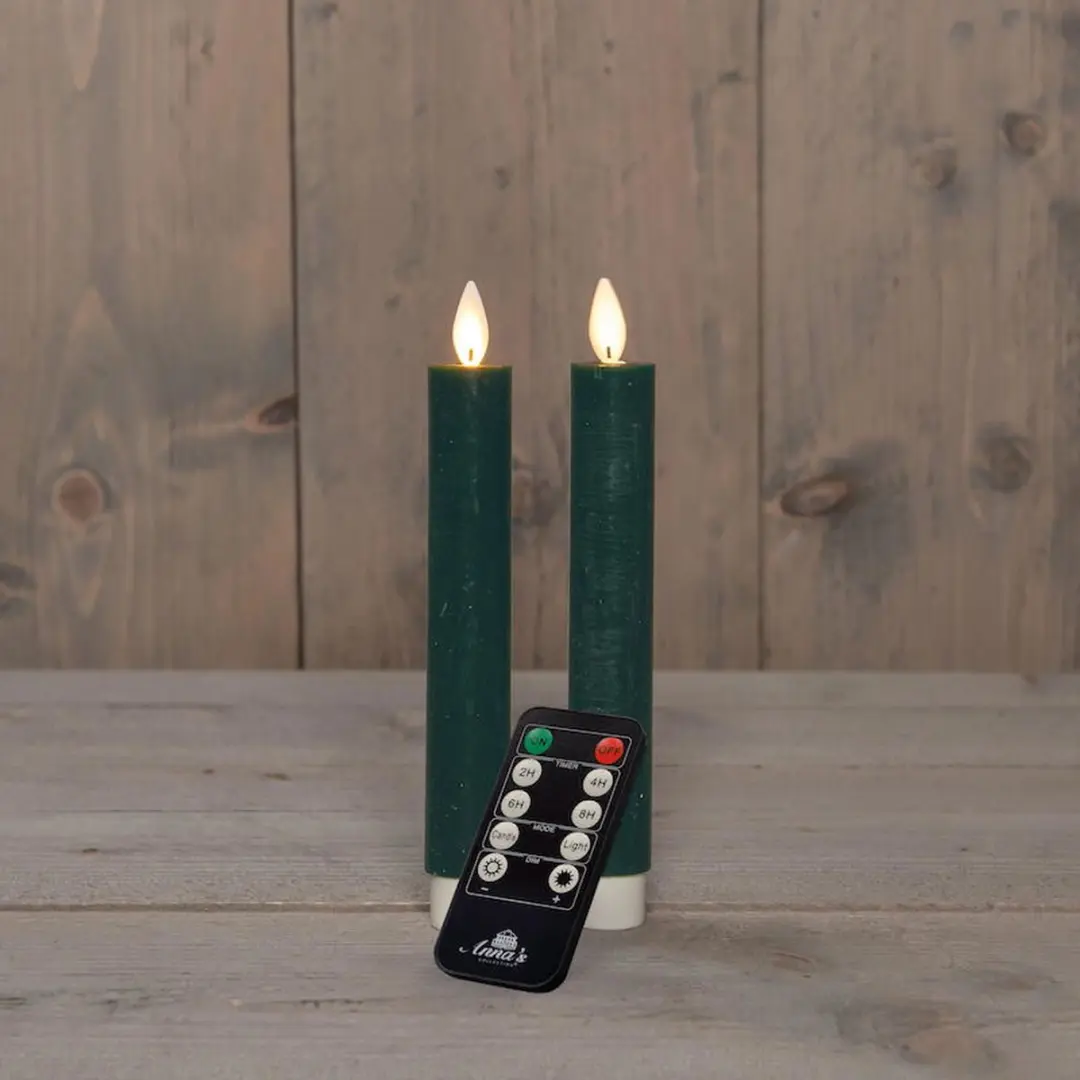 Anna's Collection LED Dinerkaars Bewegende Vlam - 2 Stuks - afbeelding 2 van 2