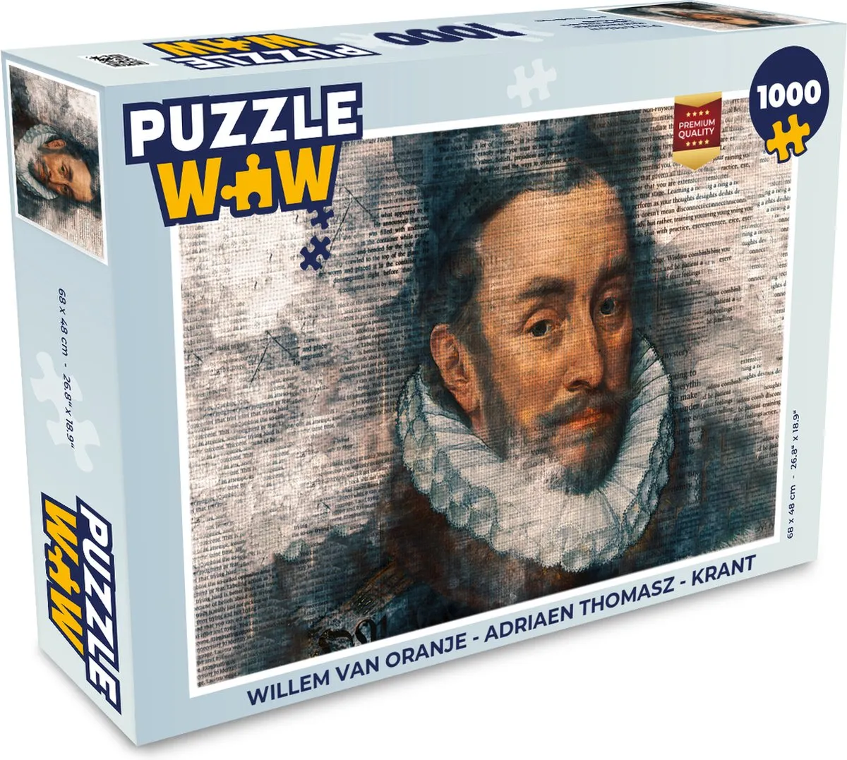 PuzzleWow Willem van Oranje Legpuzzel 1000 Stuks - Multicolor