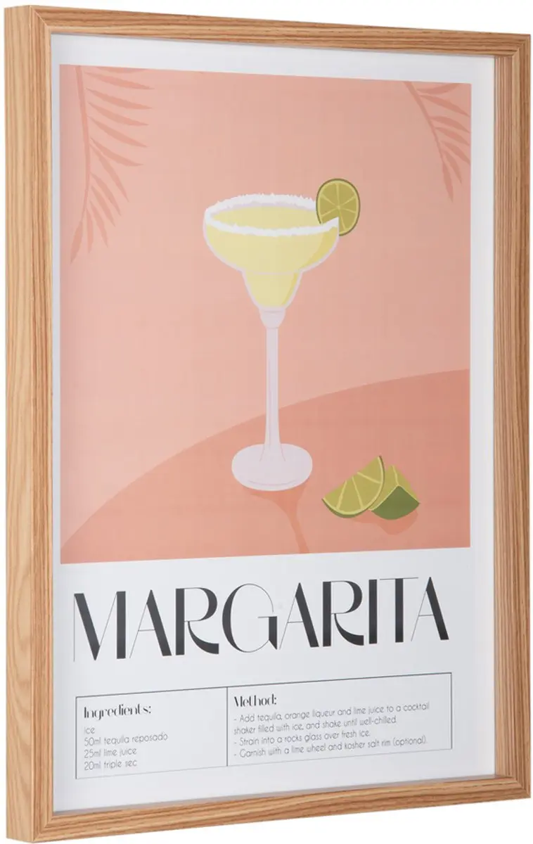 Present Time Wall Art Margarita 31.5x41.5cm - Oranje - afbeelding 3 van 4