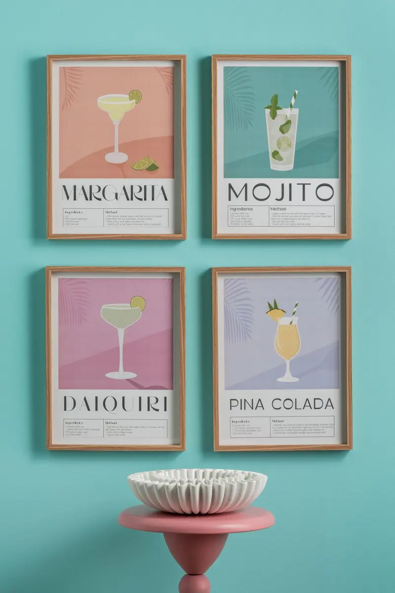 Present Time Wall Art Margarita 31.5x41.5cm - Oranje - afbeelding 4 van 4