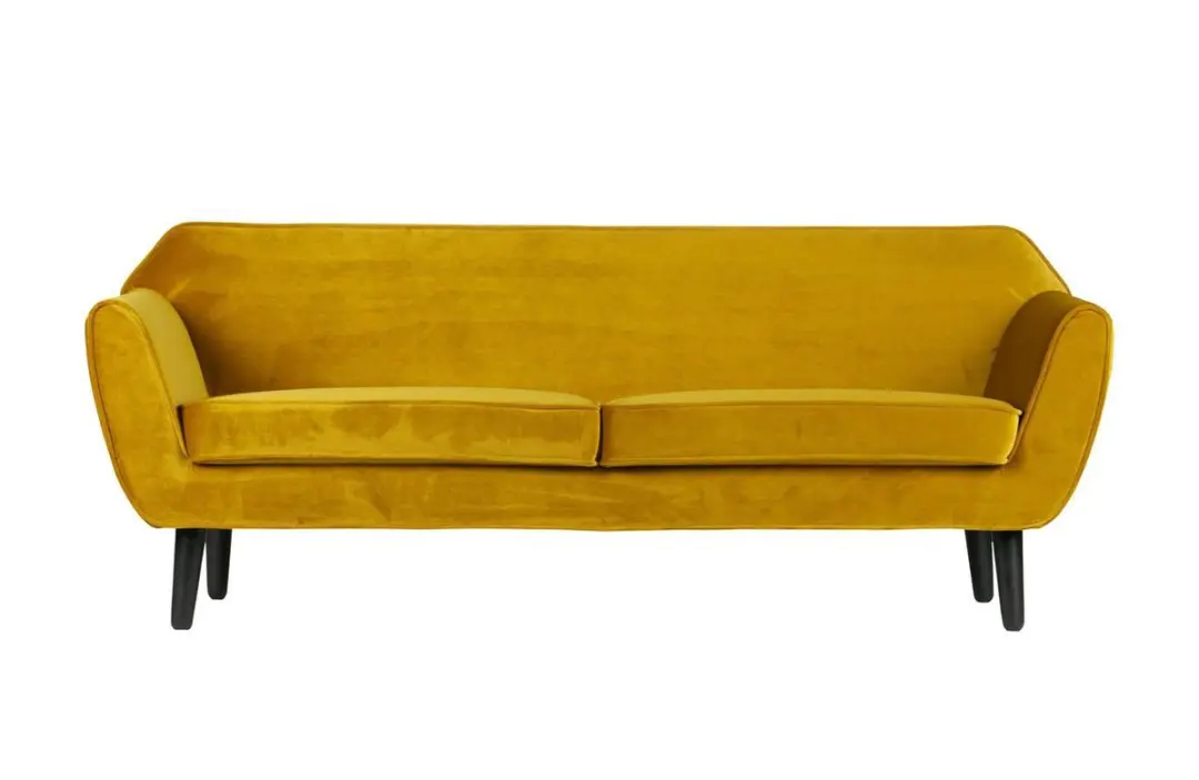 WOOOD Rocco 2-Zits Bank - Velvet - Oker - 75x187x82
