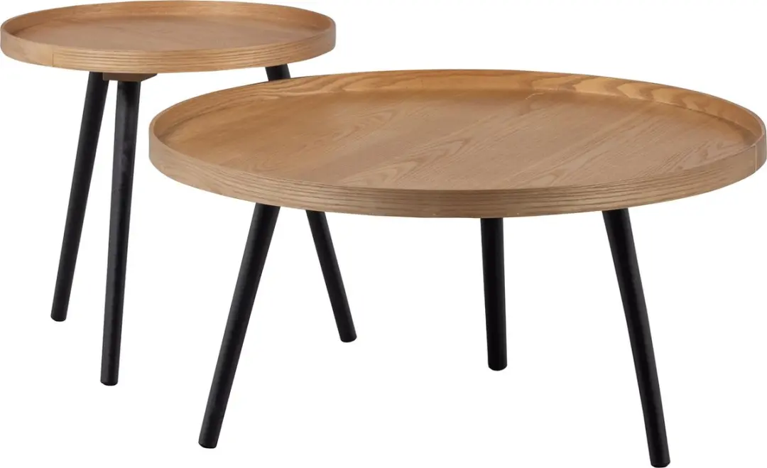 WOOOD Mesa bijzettafel 45x45cm Naturel - afbeelding 5 van 5