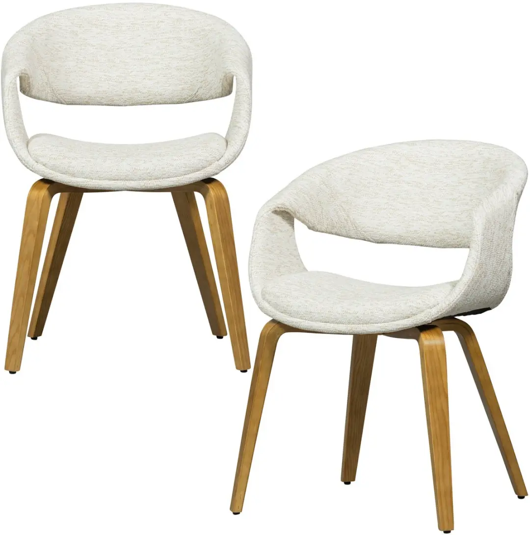 WOOOD Yossi Eetkamerstoelen Houten Naturel Poot