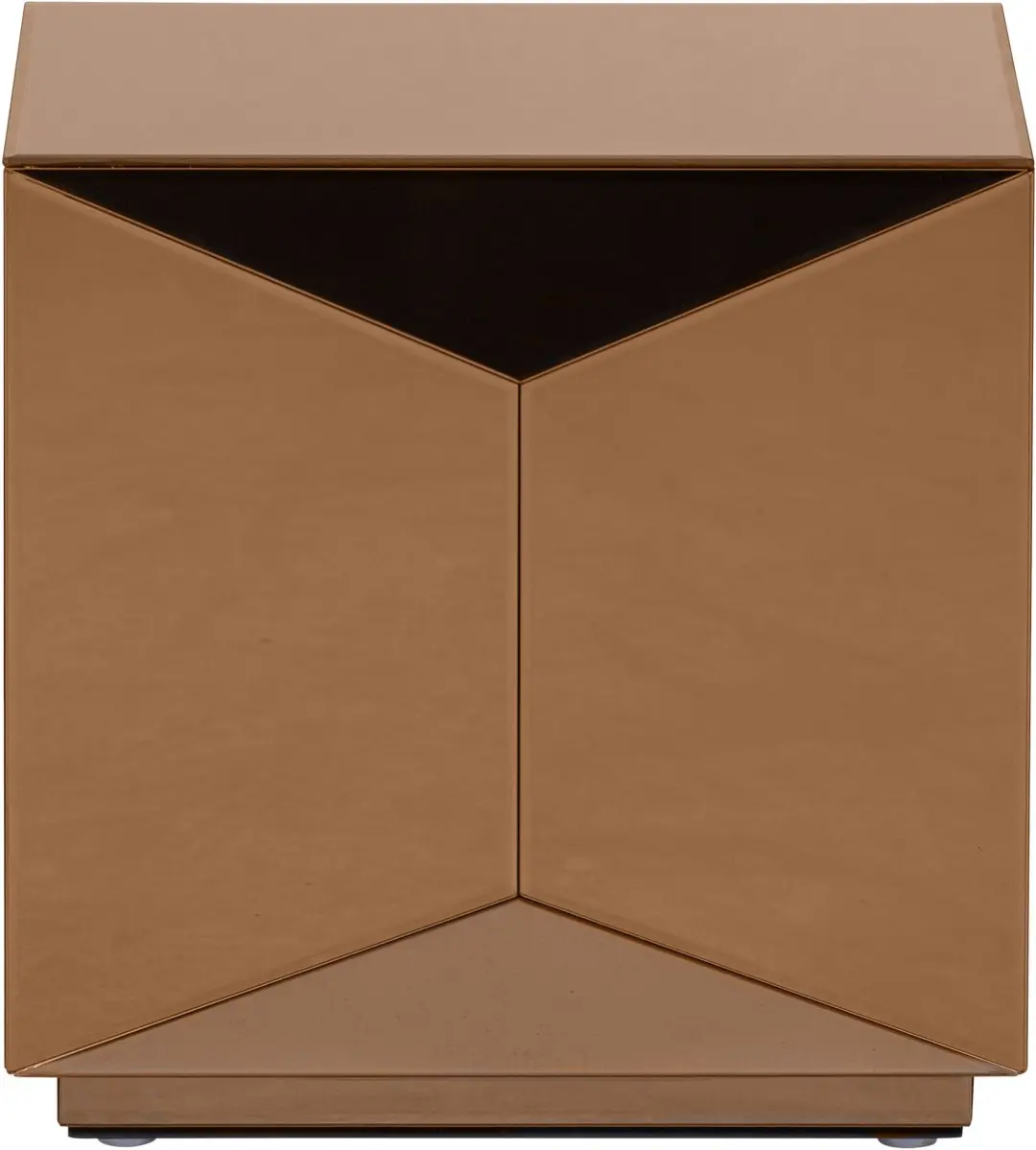 WOOOD Glintz Bijzettafel 40x40cm - Bruin - afbeelding 4 van 6