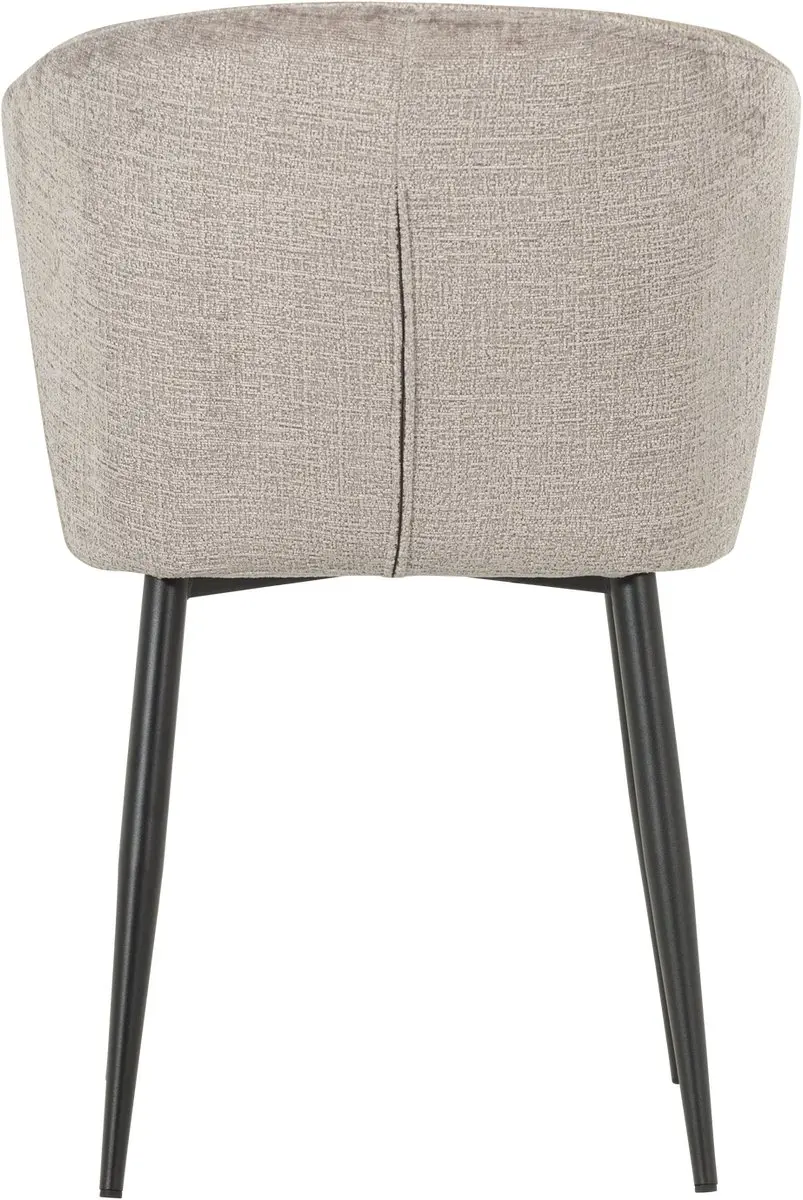 WOOOD Luse Eetkamerstoel - Velvet Beige - Set van 2 - afbeelding 3 van 6