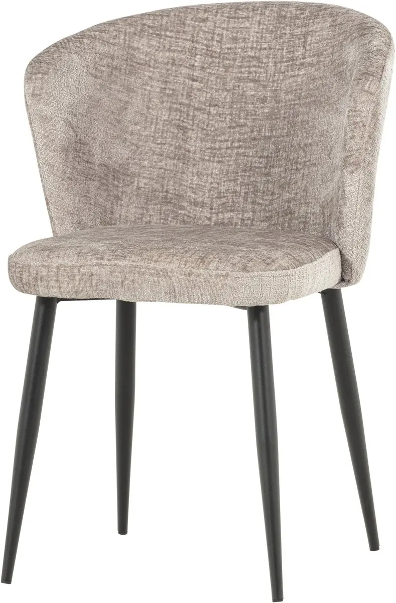 WOOOD Luse Eetkamerstoel - Velvet Beige - Set van 2 - afbeelding 6 van 6