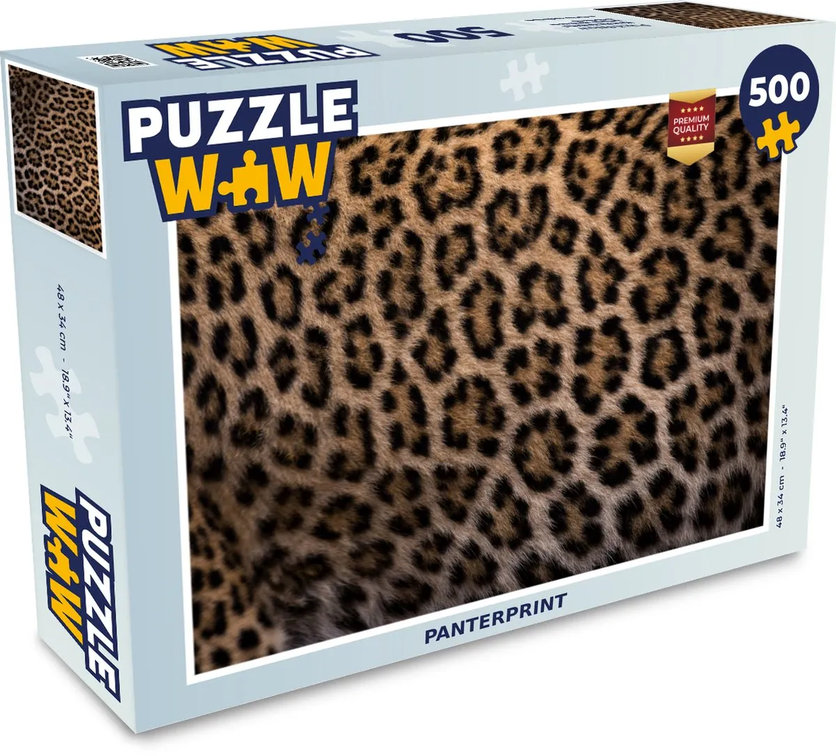 PuzzleWow Panterprint Legpuzzel 500 Stuks