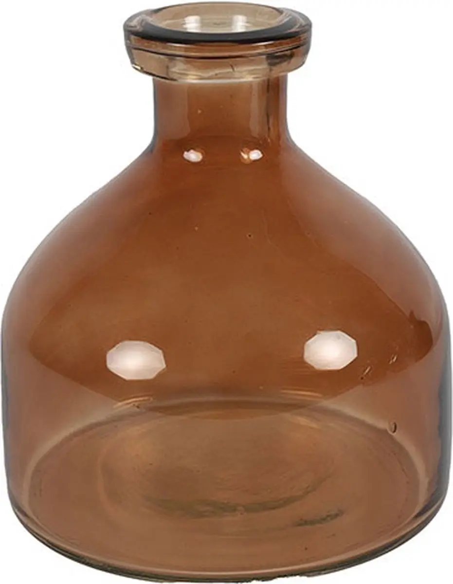 Countryfield Fles Missy glas L18B18H20CM bruin