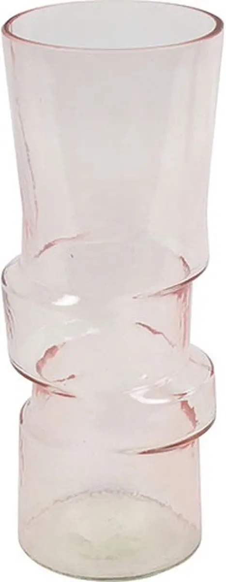 Countryfield Vaas Arabella glas L13,5B13,5H30CM roze