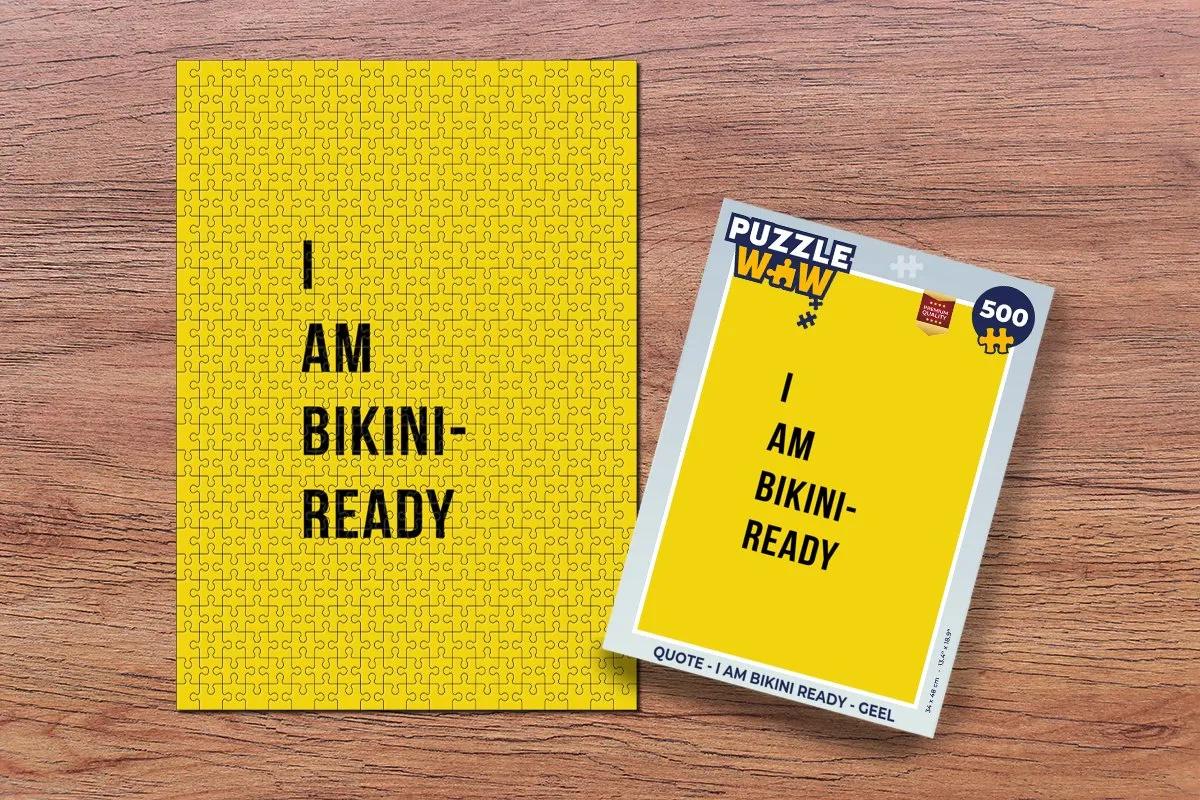 PuzzleWow Quote I Am Bikini Ready Legpuzzel 500 Stuks - Multicolor