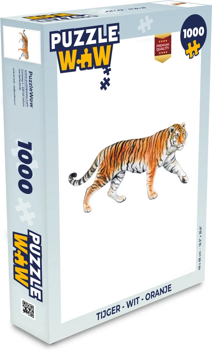 PuzzleWow Tijger Legpuzzel 1000 Stuks