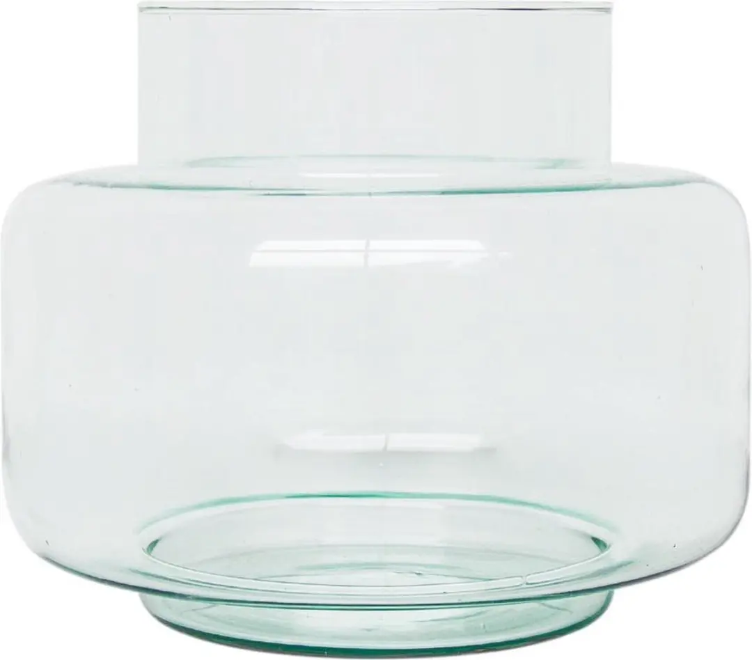 Urban Nature Culture Vaas recycled glas transparant