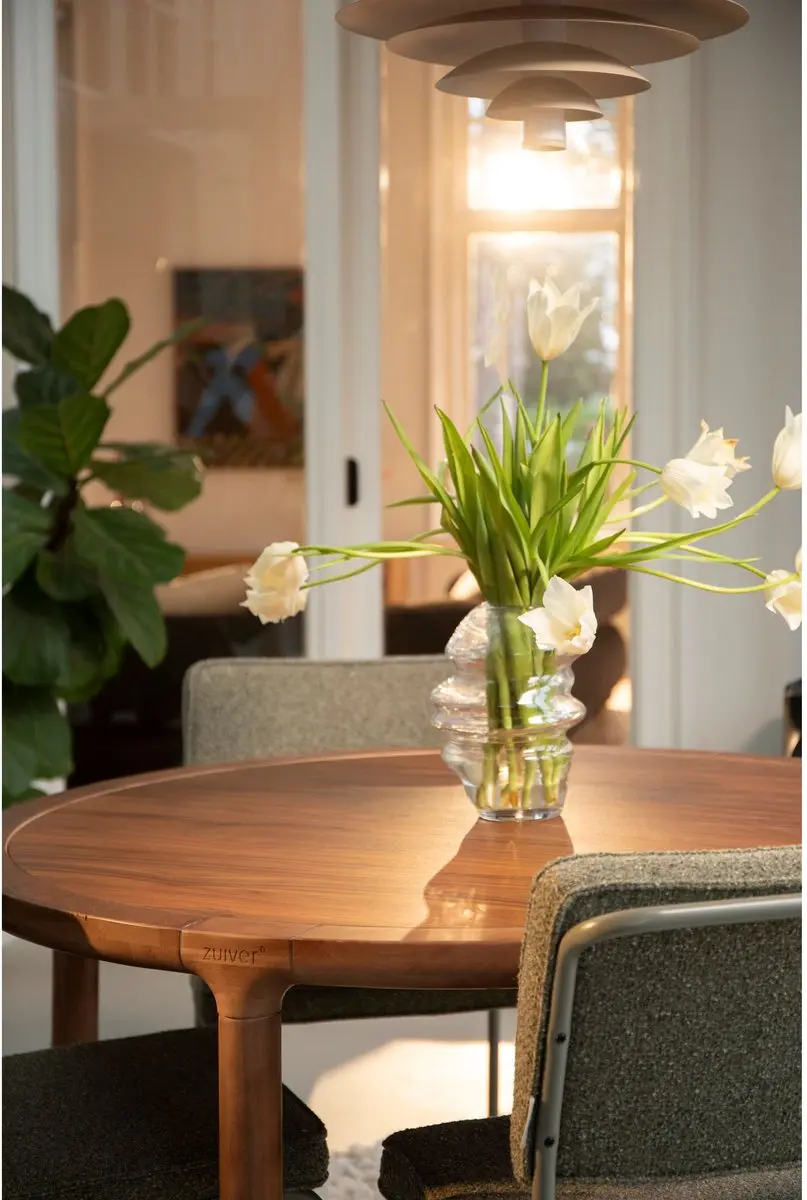 Zuiver Storm Eettafel 128cm Walnoot - afbeelding 3 van 6