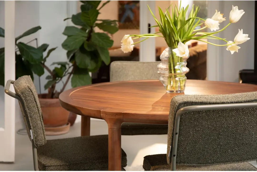 Zuiver Storm Eettafel 128cm Walnoot - afbeelding 4 van 6