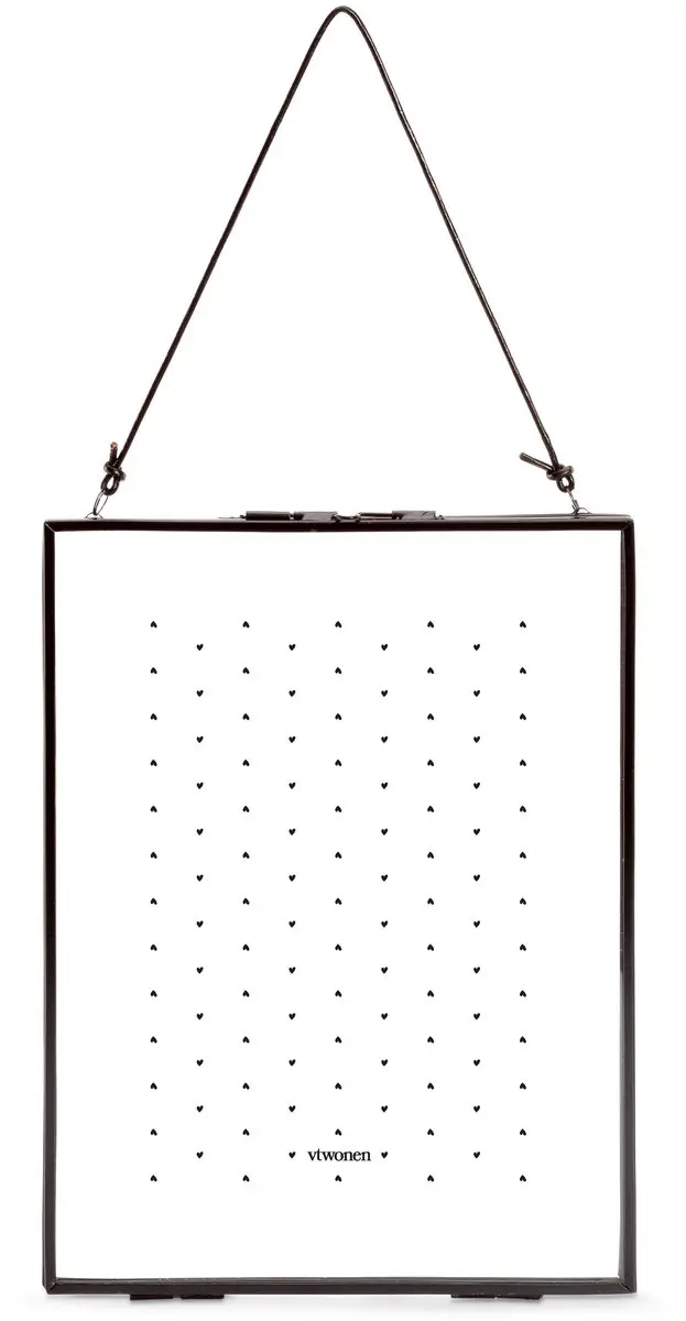 Photo Frame Metal Black with Lock 20x26x0.8cm