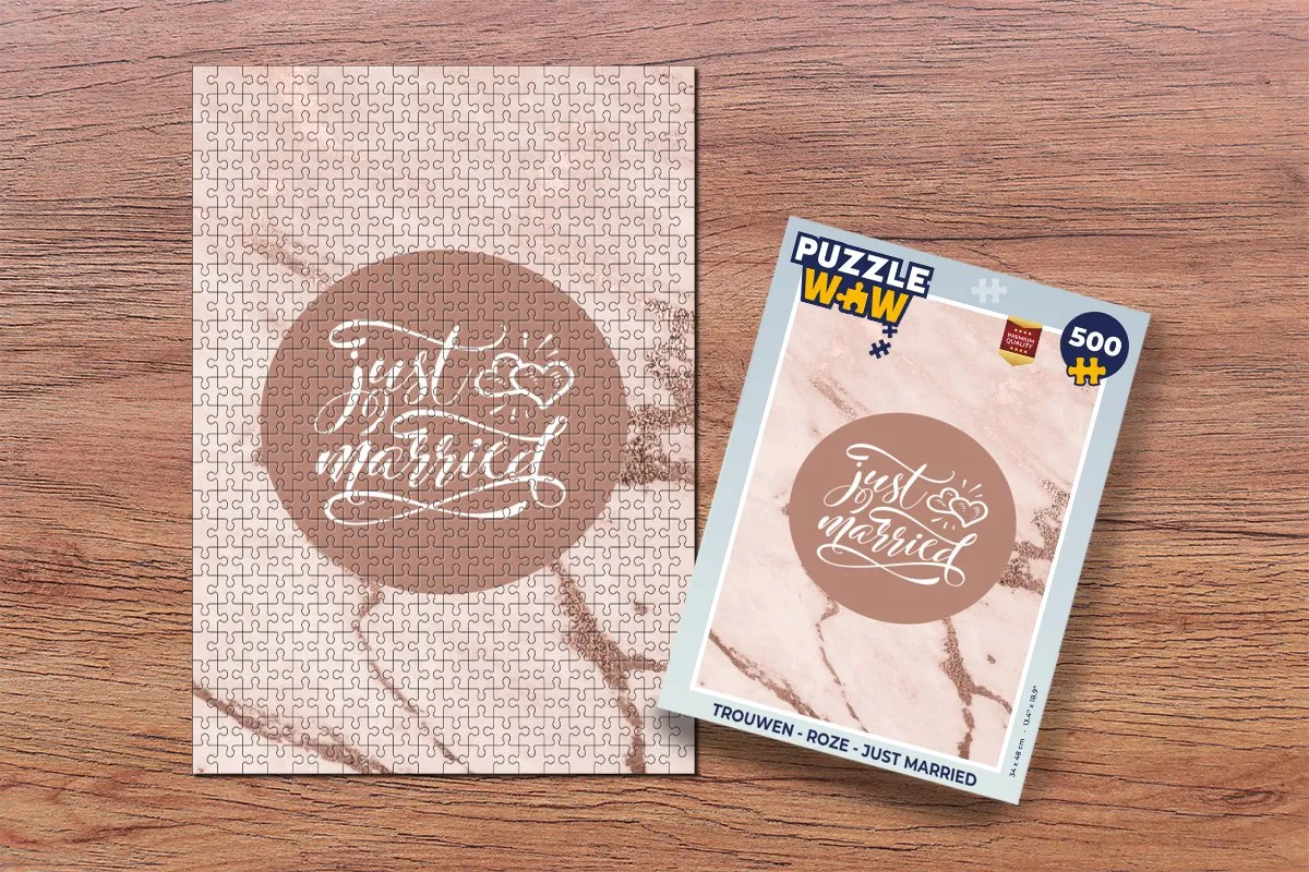 PuzzleWow Just Married Legpuzzel 500 Stuks - Multicolor