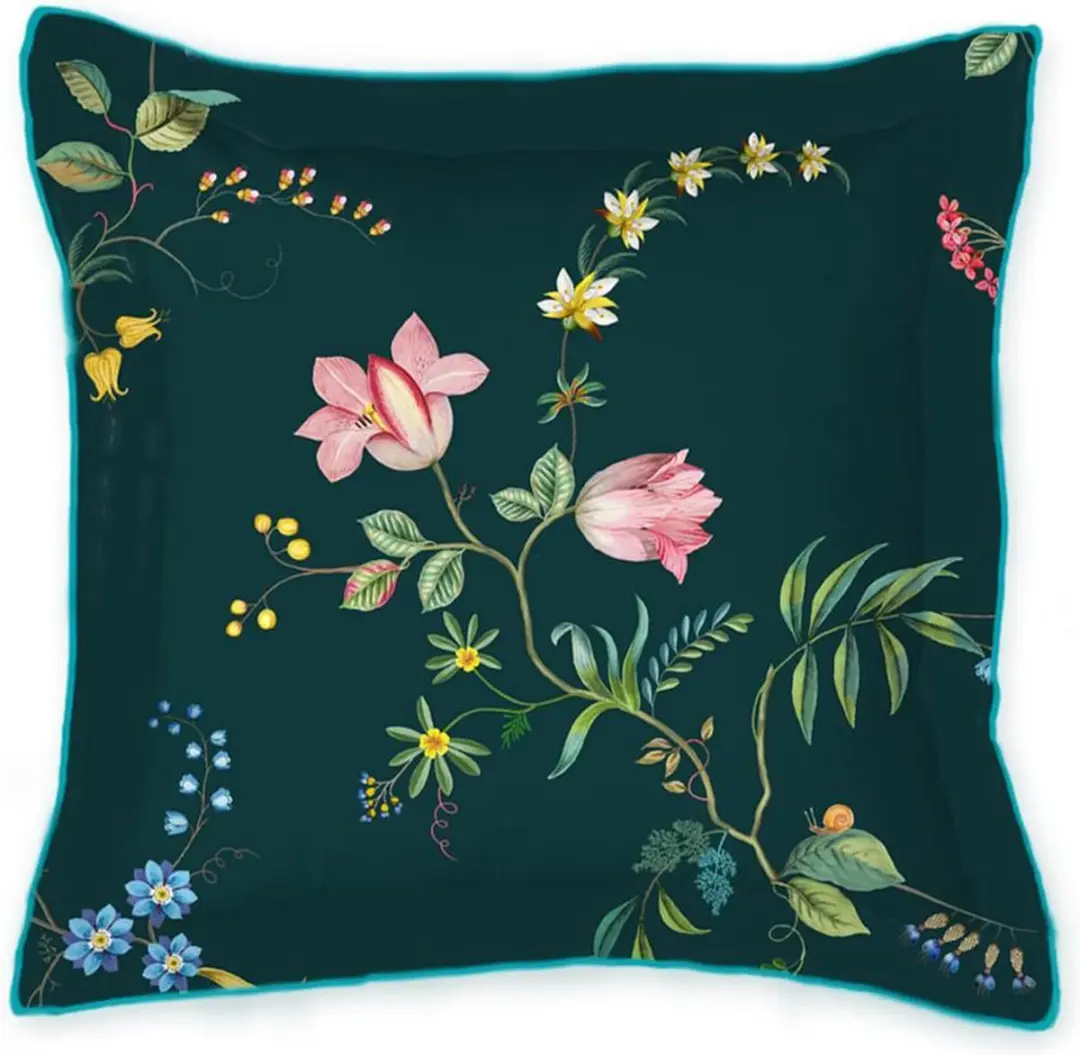 Pip Studio Fleur Grandeur Square Sierkussen Khaki 45 x 45