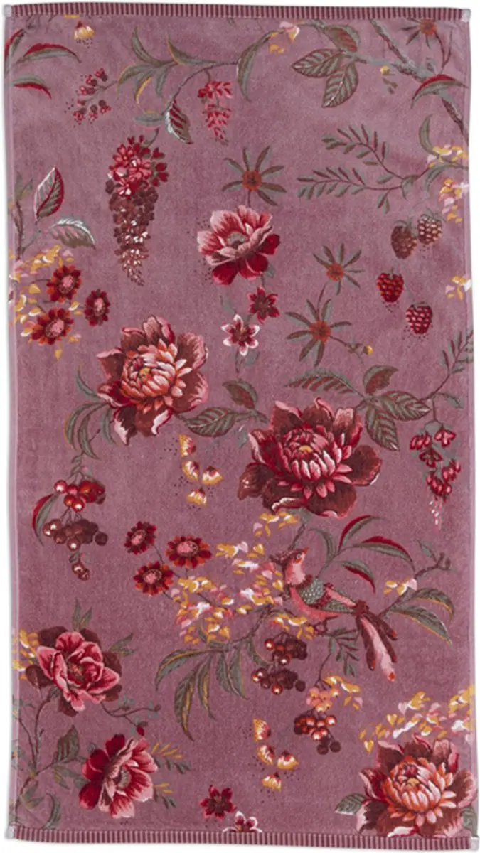 Pip Studio Secret Garden Handdoek Mauve 55x100cm