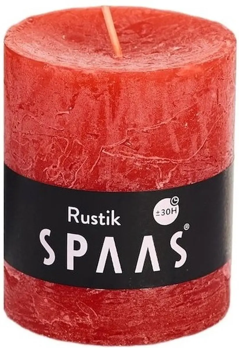 Spaas rustieke cilinderkaars/stompkaars