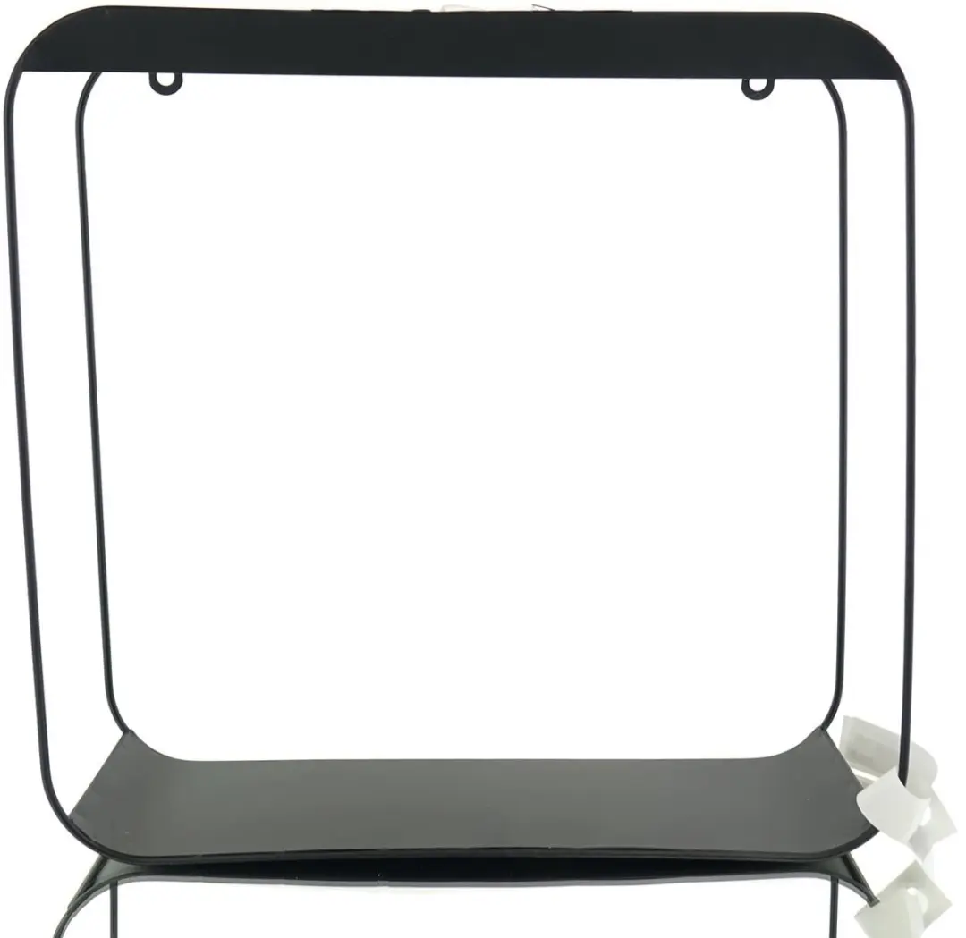 Kaemingk Solar Wandplank IJzer L12-B37-H37 cm Zwart