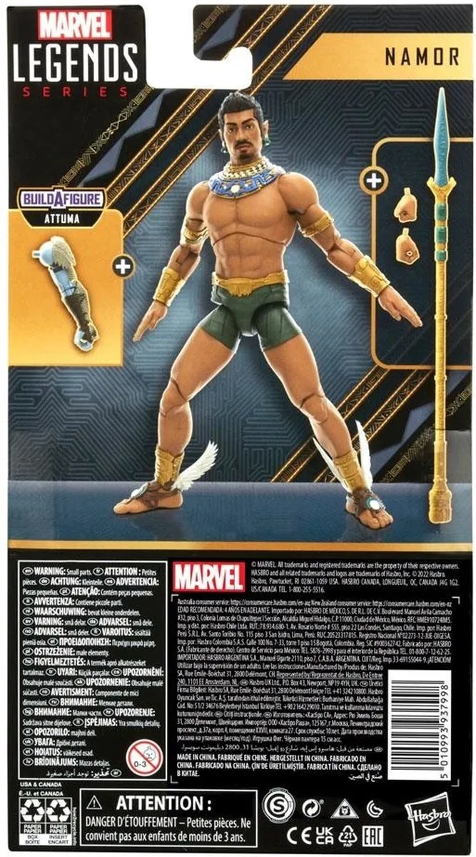 Marvel Legends Series Namor Actiefiguur 15cm - Multicolours