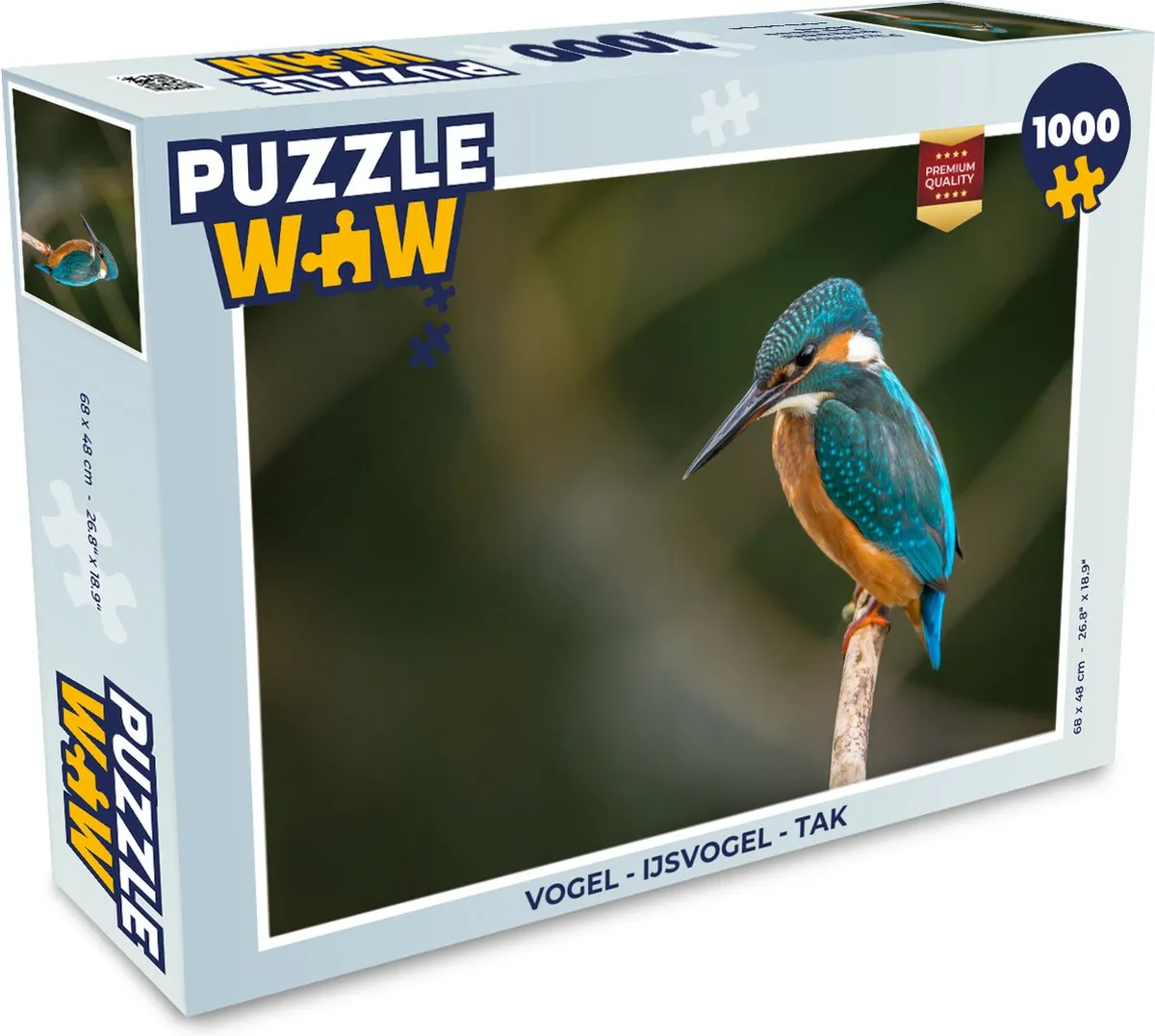PuzzleWow IJsvogel Legpuzzel 1000 Stuks - Multicolor