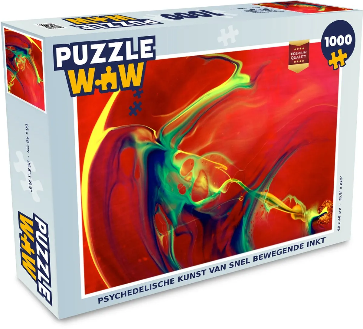 PuzzleWow Psychedelisch Legpuzzel 1000 Stuks