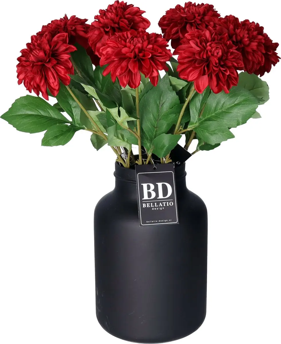 Bellatio Design Kunstbloem Dahlia boeket
