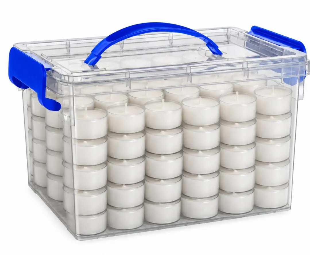 Voordeelbox gevuld met waxinelichtjes